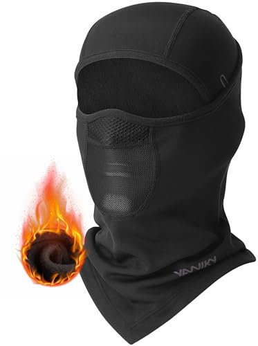 YANIKY Sturmhaube Herbst Winter Balaclava Skimaske für Herren und Damen, Winddicht Warm Gesichtshaube Atmungsaktiv Gesichtsmaske für Radfahren, Skifahren, Motorrad, Outdoorsports