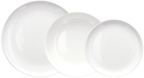 Tognana Edge, Servizio piatti 18 pezzi per 6 persone, Porcellana, Bianco