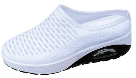 Bastwahl Femme Chaussures de Marche Orthopédiques à Enfiler avec Coussin d'air Respirantes pour diabétiques avec Soutien de la voûte Plantaire Baskets de Marche en Plein air 4