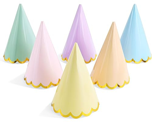 Auroriel 24 Piezas Sombreros De Fiesta En Colores Pastel Para Niños Y Adultos Decoración De Fiesta En Pastel Gorras Para Fiestas Accesorios De Fiesta Sombreros De Macaron