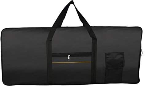 Xweptuy Funda para Piano eléctrico, Bolsa Acolchada para Teclado, 61 Teclas, Tela Oxford portátil para Piano de 61 Notas