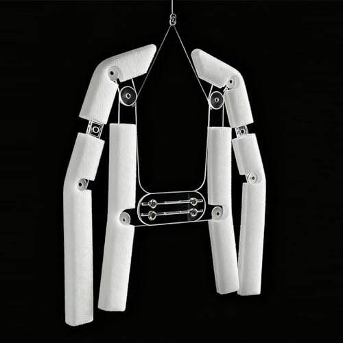 Adjustable Clothing Display Hanger, Invisible Acrylic Body Shape Clothing Display Holder, Mannequin Torso for Photography Show, for Hang Coat Jackets Sweater Tops(Men)