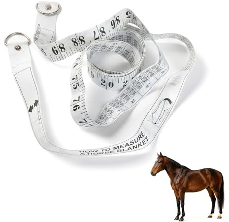 Horse Weight Tape Double-Scale, 8.2ft Long Tape Measure, PVC Animal Measuring Stick for Horse Height & Girth Monitoring Portable Large Tape Measure/Horse Measuring Stick