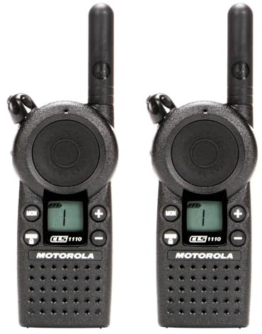 2 Pack of Motorola CLS1110 Two Way Radio Walkie Talkies (UHF) Black