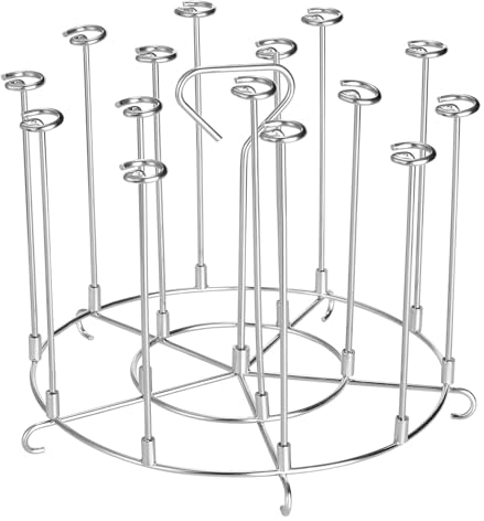 Marstey Air Fryer Spießständer, 15-in-1 Spießständer, B21 x H16 cm, Air Fryer Kochen Zubehör, Air Fryer Spieße, Kompatibel mit Allen Gängigen 7,57-Liter Luftfritteusen & Schnellkochtöpfen