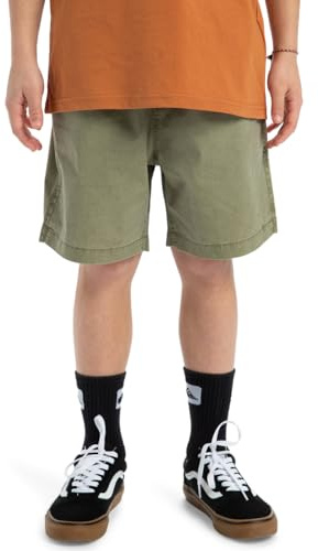 Quiksilver, Taxer Pantalones Cortos, Niño, 10 años, Aloe