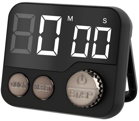 Digital timer och stoppur, kökstimer elektronisk äggklocka, 99:59 min nedräkning, multifunktionstimer, timer med LCD-högt larm för matlagning dusch gym klassrum