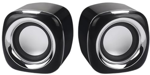 de Altavoces Alimentado por USB estéreo: Dispositivo de Audio USB portátil para Sonido Envolvente Transparente | Mini Altavoces estéreo compactos para computadora portátil, Tableta de teléfono