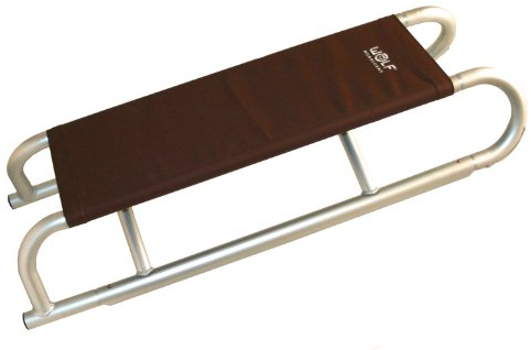 WOLF Alu Rodel Schlitten Hurricane, 2 Personen, zerlegbar; nur 3kg