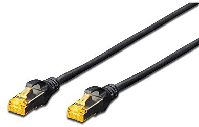 DIGITUS LAN Cable Cat 6A - 7m - RJ45 Network Cable - S/FTP Shielded - 10 Gbps - Compatible with Cat6 and Cat7 - Red