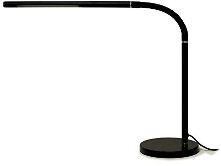 lighteu, Lampe de bureau LED 6 W avec interrupteur tactile, lampe de table de style moderne et simple, gradation en continu, long bras réglable
