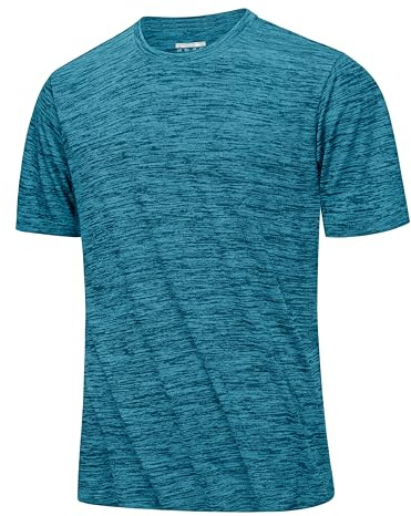 MAGCOMSEN T-shirts för män shorts ärm snabbtorkande löpning toppar lätt gym t-shirts sommar vandring skjorta för män