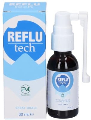 Piemme Pharmatech Reflutech Integratore Alimentare Tosse e Irritazione Faringea Spray Orale, 30ml