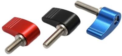 HSCRSTAR M4X10mm 6pcs Red Single Wing with Handle Finger Screw knob Adjustable Finger Screw Rotary Screw