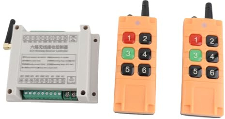 6-kanals Trådlös Fjärrkontroll Reläbrytare Universal Motor Light Dörr Fönsterkontroll, 433MHz, 12V DC