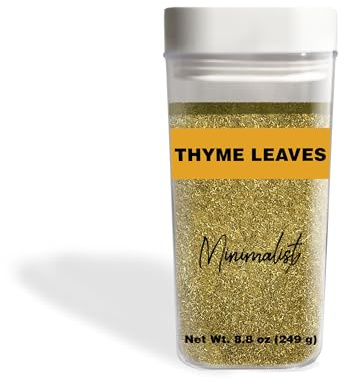 Minimalist Thyme Leaves, 8.8 oz, Fancy Cut, Cooking, Aromatic, Reusable Packaging