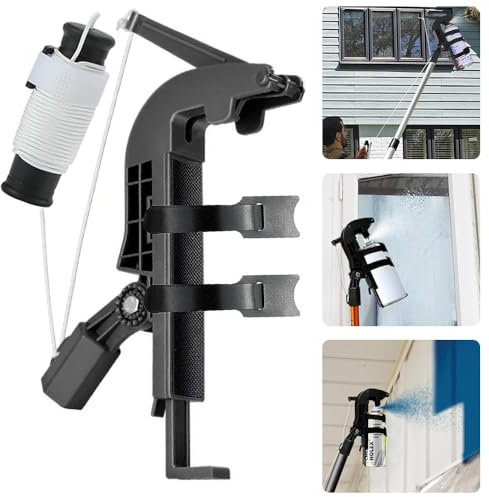 Adaptateur de Perche d'extension pour Bombe Aérosol, Pulverisateur lance Telescopique,Utiliser pour Bombe anti Guepes et Frelons Exterieur,rallonge Pulverisateur Convient pour les pesticides,Etc