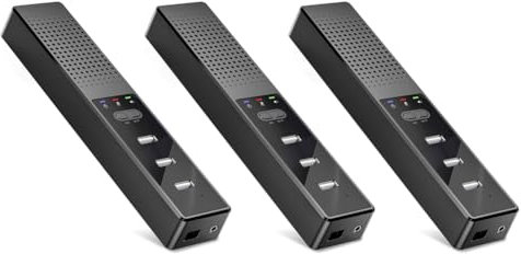 Tynmoel 3X Altoparlanti per Computer 3 nel 1 con Microfono E Hub Altoparlante per Conferenza USB, Microfono per PC per Videoconferenza
