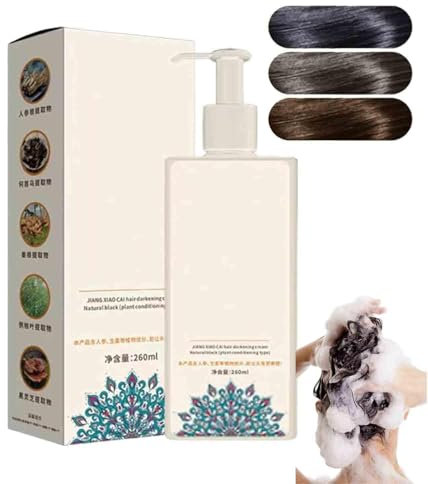 NMZXSTKN Tinta vegetale per Capelli Monodose da 260 ml, Tinta vegetale per Coprire i Capelli Bianchi, Tinta Pura estratta dalle Piante, nessun Danno ai Capelli, Adatta a Tutti i Tipi di Capelli