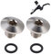 2 Stück Fahrrad-Entlüftungsschraube, O-Ring Ölkappenschraube für Geteilten Fahrradkörper TC4-Titanlegierung M5 x 10 mm Schrauben, Kompatibel mit Shimano XT, SLX, Zee, Deore LX (Titanfarbe)