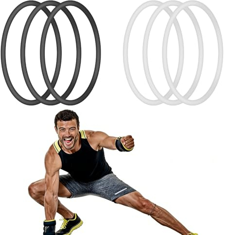 6 cinghie di supporto per tendine rotuleo, in silicone, stabilizzanti, elastiche, rotula, ginocchiere, morbide, per donne, uomini, basket, calcio, pallavolo, escursionismo, corsa, allenamento sportivo