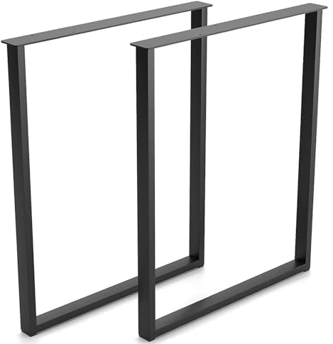 CM Furniture 2X Tischbeine Tischkufen Anthrazit Tischgestell 43 cm hoch Couchtisch Kaffeetisch Ideal für Premium DIY-Projekte Wohnzimmer Flur Garten Bank Tischfüß Möbelbeine Stilvolle Loft | 30x43 cm