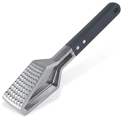 Fackelmann Statement Fleischklopfer aus Aluminium – Fleischhammer mit glatter und rauer Seite – Zum Plattieren von Fleisch & Co. – ca. 27 x 6 x 5 cm, Schwarz