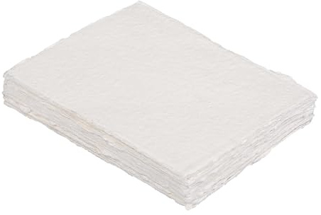 Papier aquarelle – 15,2 x 10,2 cm – Papier aquarelle mixte – 300 g/m² épais à bords arrondis – Papier en coton vierge fait à la main – Ton vintage