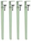 GArcan 4er-Pack Klemmbare Möbelbeine, robuste Tisch- und Stuhlbeine, F-förmige, verstellbare Esstischbeine, Beistelltisch-Stützbeine, Tischbeine ohne Bohren (Höhe: 40 cm, grün)
