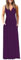 AUSELILY Ete Robe Longue Femme Maxi Robe V Col sans Manches avec Poches Violet XL