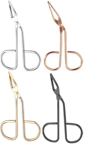 Pinzas Para Codo De 4 Uds, Pinzas Para Cejas Para Mujer, Alicates De Metal Para Cejas, Pinzas Para Depilar Cejas, Accesorios De Reparación De Cejas, Herramientas De Belleza