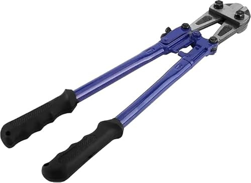 Dunnet Tools Tagliabulloni resistente, 35,6 cm, in acciaio ad alta leva per lucchetto, catena, cavo, tondo per cemento armato, filo, asta di metallo, lame in acciaio al carbonio temprato, strumento