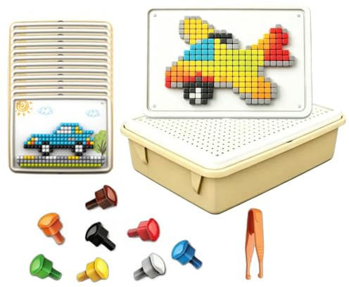 Puzzle à emboîter champignon - Jouet éducatif interactif 3D - Construction de 480 pièces | Jouet éducatif pour filles, puzzle pour enfants avec construction stable, accessoire de jeu pour la maison et la maternelle