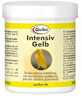 Quiko Intensiv Yellow 50 g - Bird Food Supplement with Yellow Factor - for Intensely Yellowing and Intensifying Feather Colour - for Canaries, Woodbirds etc.