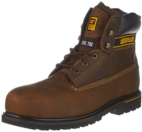 Cat Footwear Homme Holton S3 Hro Src Chaussures de Travail, Dark Brown, 43 EU