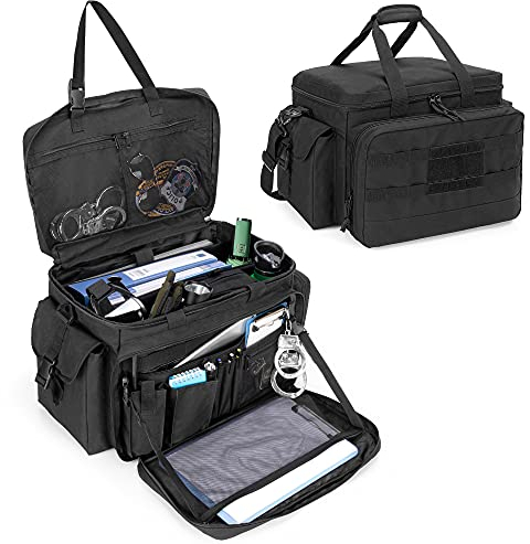 samdew Taktische Tasche, Polizei Tasche, Security Tasche für die Strafverfolgung & Polizei Ausrüstung, Polizei Einsatztasche Tactical Tasche mit 15,6 Zoll Laptop Schicht, MOLLE Kompatibel, Nur Tasche