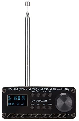 Eujgoov Récepteur de Bande Mondiale FM AM (MW SW) SSB (LSB USB) Enregistreur Portatif à Décodage Numérique Haute Sensibilité DSP à Bande Complète Si4732