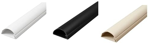 30x15 D-Line PVC Trunking - Neat Cable Management Solution - Hides Untidy Wires | Hide Cable Cover (25cm, Oak Effect)