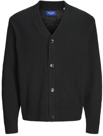 Jack & Jones Jorfrederiksberg - Cardigan da Uomo, Nero, S