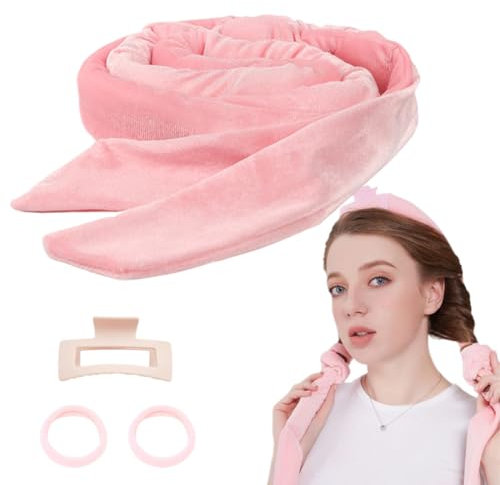 Bigodino per Boccoli di Capelli Lunghi e Medi Fascia Morbida in Velluto Arricciacapelli