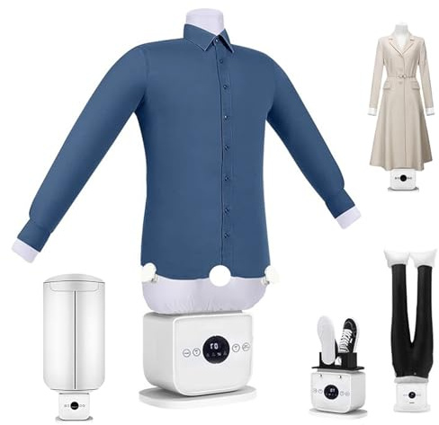 Macchina da stiro automatica, macchina da stiro gonfiabile, portatile e ultra silenziosa, asciugatrice per vestiti e dispositivo antirughe per camicie/scarpe/pantaloni D