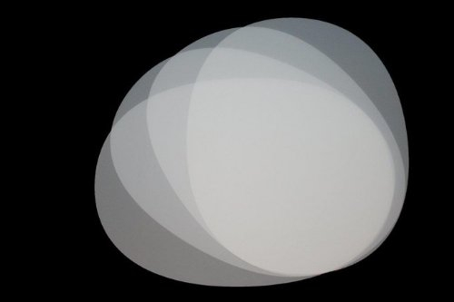 Vogt Foliendruck GmbH Tischunterlagen-Set transparent oval, 4-teilig, abwaschbar, Tischset, Platzset