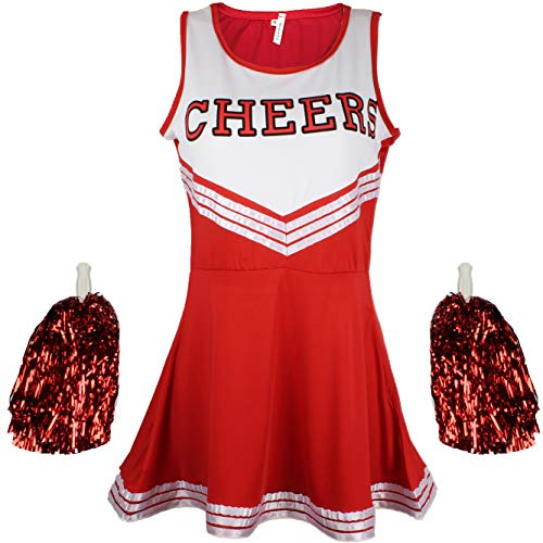 Uniforme de pom-pom girl - Costume High School Musical - Avec pompons