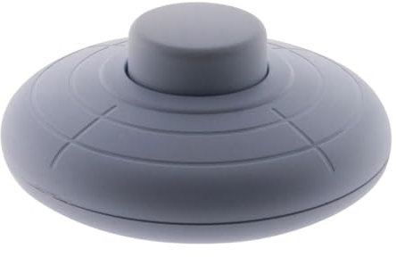Zenitech - Interrupteur à Pied pour Luminaire - Installation Facile, Design Discret, Matériaux de Qualité, Usage Durable - Compatibilité Universelle - Gris