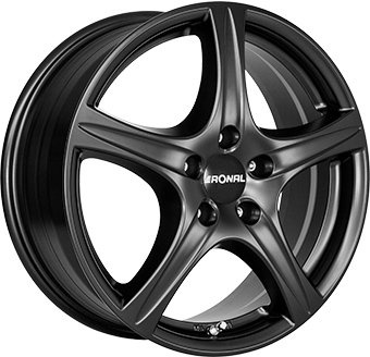 RONAL - Llanta Aluminio 8,0X17 R56 5/108 ET42 CH76, Color: Dull Black