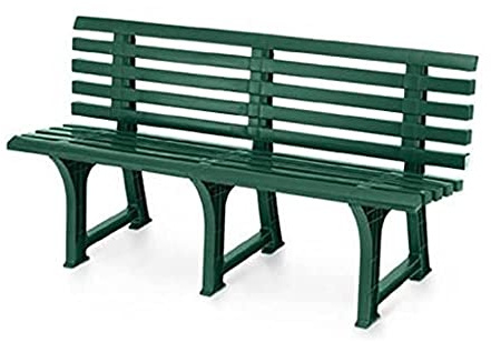 DIMAPLAST PANCHINA Panca 3 POSTI in Resina Verde Isotta Giardino CASA TERRAZZO 000120