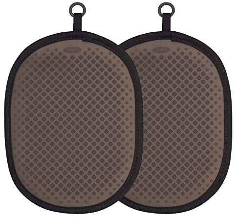 OXO Good Grips Silicone Pot Holder, Black (2 Pack)
