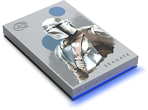 Seagate FireCuda 2TB portable external hard drive, compatible with PS4, PS5, Xbox One/Series, PC Star Wars Edition Mandalorien, USB 3.2, 3 Years Rescue Services (STKL2000405)