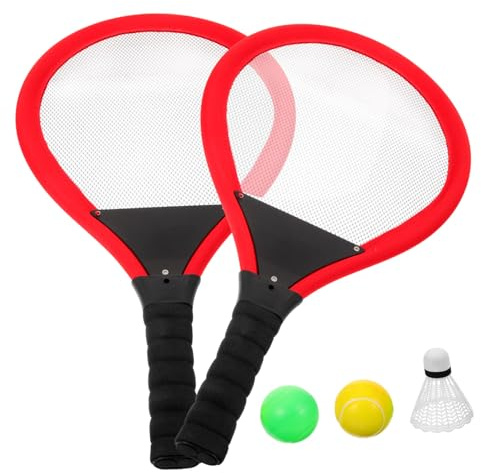 INOOMP Raquette De Badminton Plastique pour Garçon Fille Jouet Interactif De Sport De Jeu De Balle Portable