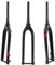 HIMALO 29 MTB-Starrgabel Carbon Mountainbike-Gabel 1-1/2'' Verjüngt Gabelschaft 39,8mm Steckachse 15x100mm Scheibenbremse Gabel Gewindelos